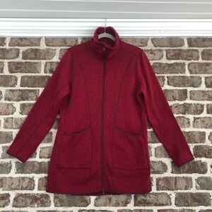 Woman’s Eddie Bauer sweater fleece coat